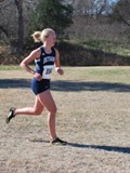 Senior Marcie Schottler runs during the 2008 KCAC Championships